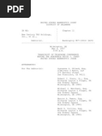 3 Transcripts of New Century Mortgage Bankruptcy Hearings From May 2007