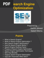 Search Engine Optimization: Prepared by Sachin Jaiswal Sakshi Mishra