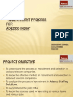 Recruitment Process For ADECCO