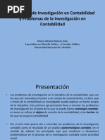 Problemas de Investigacion Contable y Problemas de La Investigación Contable