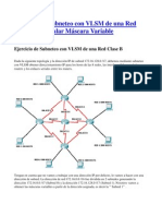 Ejercicio de Subneteo Con VLSM de Una Red Clase B Calcular Mascara Variable