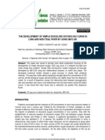 The Development of Simple Dissolved Oxygen Sag Curve in Lowland Non-Tidal River by Using Matlab