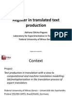 Register in Translated Text Production