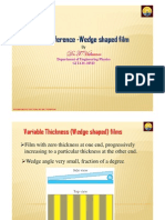 Wedge Shaped Film