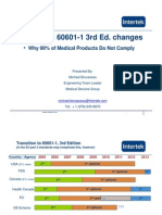 Major IEC 60601-1 3rd Ed. Changes: Why 90% of Medical Products Do Not Comply