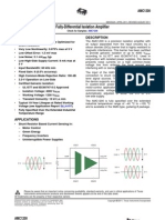 Fully-Differential Isolation Amplifier: Features Description