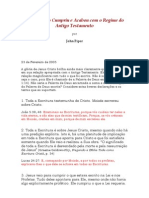 Como Cristo Cumpriu e Acabou Com o Regime Do Antigo Testament 1