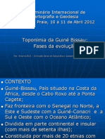 Toponímia Da Guiné Bissau Fases Da Evolução - Eng. Braima Biai