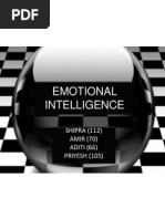 Emotional Intelligence: SHIPRA (112) AMIR (70) ADITI (66) PRIYESH