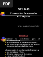 Nif b15 Conversion de Monedas Extranjeras Detallado