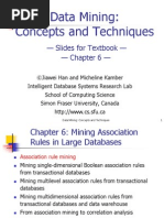 Data Mining: Concepts and Techniques: - Slides For Textbook - Chapter 6