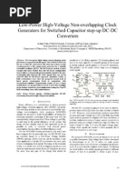 High-Voltage Non-Overlapping Clock Generators For Switched-Capacitor DC-DC Converters