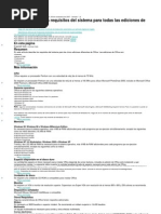 Office - Descripción Requisitos Sistema para Todas Ediciones de Office 2000