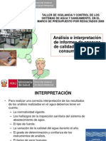 Analisis e Interpretación Agua de Consumo Humano-2012