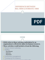 Differences Between GHRM and Ihrm