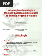 Introdução À Histologia e Técnicas Básicas em Histologia