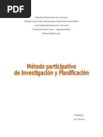 El Metodo de Analisis Rapida y Planificacion Participativa Iris