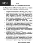 Caso I Ética de La Investigación de Mercados