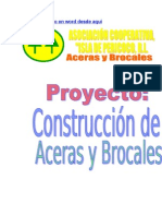 Proyecto CONSTRUCCIÓN DE ACERAS Y BROCALES