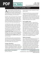 What Is A Feasibility Study?: File C5-65 October 2009 WWW - Extension.iastate - Edu/agdm