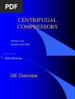 Centrifugal Compressors: Fabrizio Tani October 23rd 2001