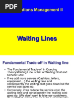 Operations Management II: Waiting Lines