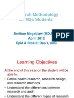 Research Definitions, Types, Problems and Objectives