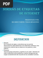 Normas de Etiquetas de Internet