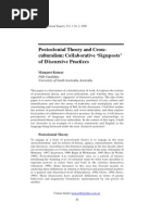 Postcolonial Theory and Cross-: Collaborative Signposts' of Discursive Practices