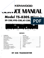 KENWOOD TS 830 Service Manual