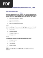 Ccna Interview Questions