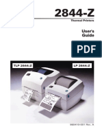 User's Guide: Thermal Printers