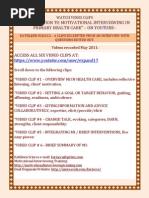 Motivational Interviewing in Health Care Video Clips Kathleen Sciacca