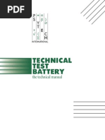 Technical Test Battery Manual