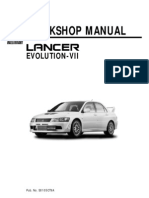 Mitsubishi Evo Vii Workshop Manual