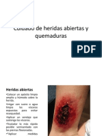 Cuidado de Heridas Abiertas y Quemaduras