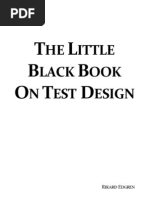 The Little Black Book On Test Design