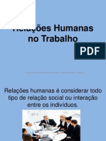 Relações Humanas No Trabalho