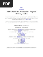 SAP ABAP Reports Indian Payroll Driver