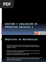 Presentacion Gestion y Evaluacion de Proyectos Sociales