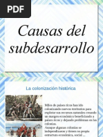 Causas Del Subdesarrollo