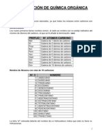 Formulación de Química Orgánica: 1. Alcanos