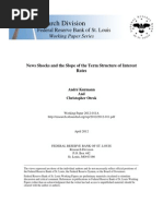 News Shocks and The Slope of The Term Structure of Interest Rates