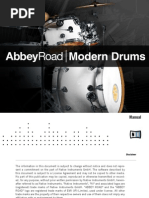 Abbey Road Modern Drums Manual English