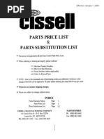 Cissel Pricelist2006