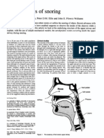 Bio Mechanics of Snoring