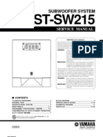 Yamaha Yst-Sw215 Service Manual