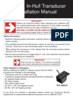 Transducer in Hull Installation