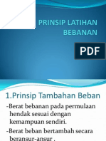 Prinsip Latihan Bebanan