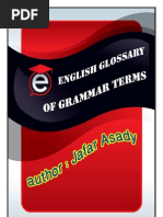 English Glossary of Grammar Terms